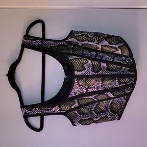 Snakeskin Print corset top